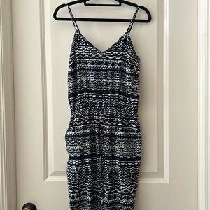 Petticoat Alley spaghetti strap PullOn jumpsuit elastic waist pockets no size